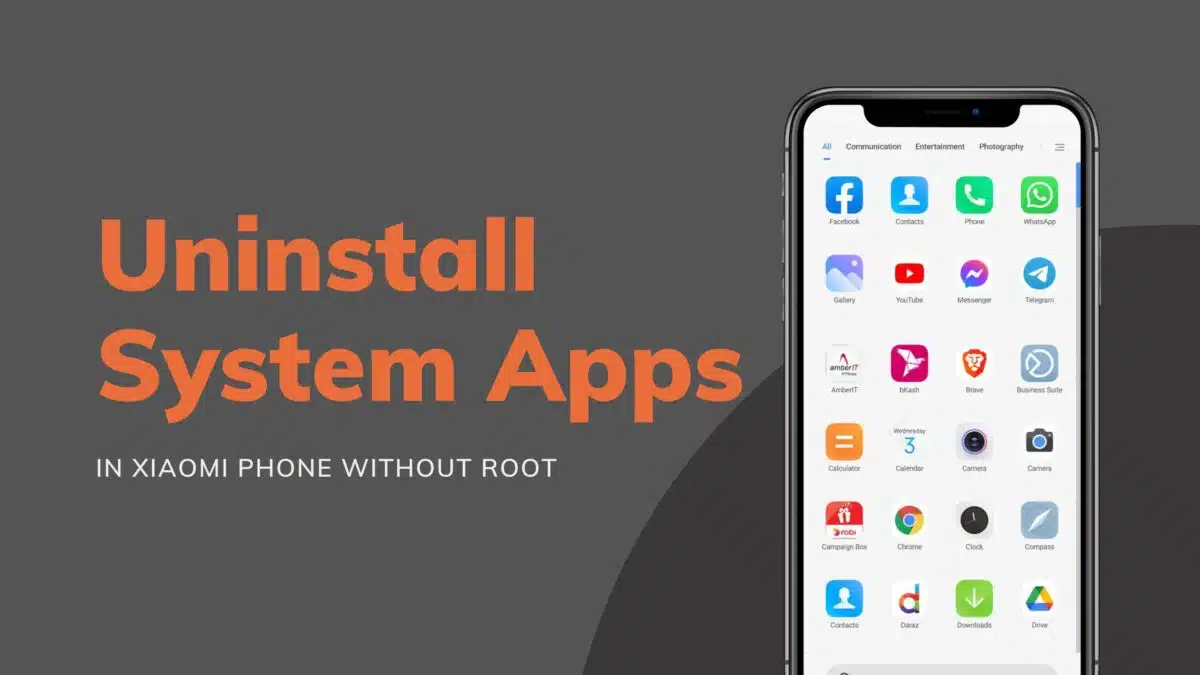 Remove System Apps on Xiaomi